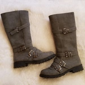 Fall Moto Boots with Buckles